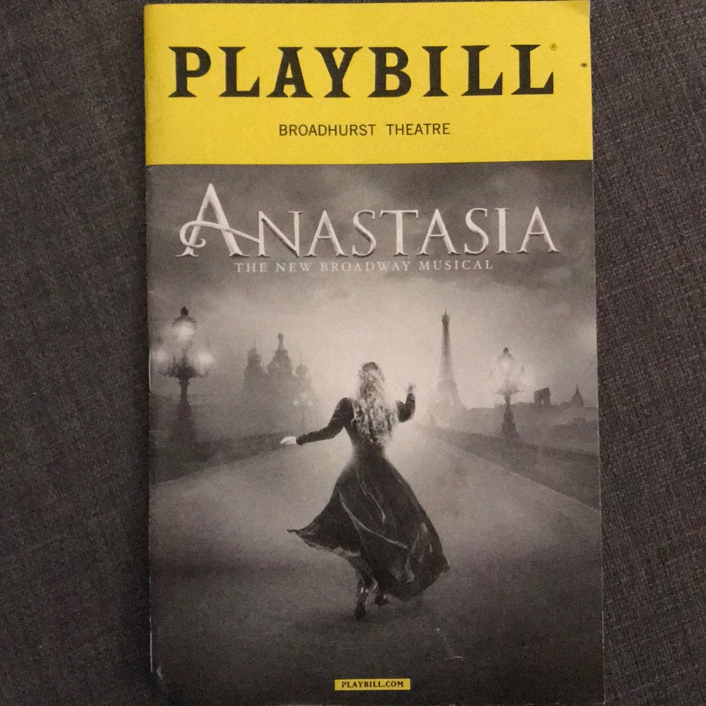 Anastasia Broadway Playbill